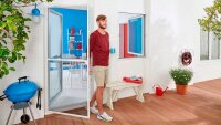 tesa Fliegengitter INSECT STOP COMFORT Alu-Tür weiß 1,2 x 2,4 m