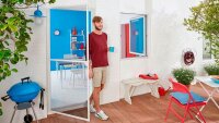 tesa Fliegengitter INSECT STOP COMFORT Alu-Tür weiß 1,2 x 2,4 m