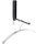blomus Wandgarderobe Lanca 63262 schwarz Metall 1 Haken 2,0 x 25,5 cm