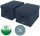 LEITZ Aufbewahrungsboxen grau 19,0 x 28,5 x 16,0 cm, 2 St.