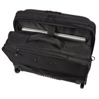 STOP® OCEAN PLASTIC Laptop-Trolley RPET Kunstfaser schwarz 45,0 x 23,0 x 38,0 cm