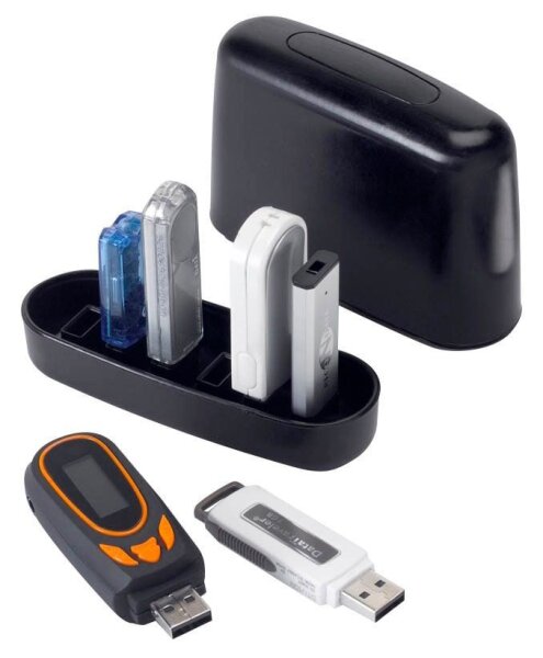 EXPONENT 6er USB-Stick-Box schwarz, 1 St.