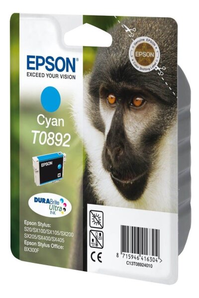 EPSON T0892 (Affe) cyan Druckerpatrone