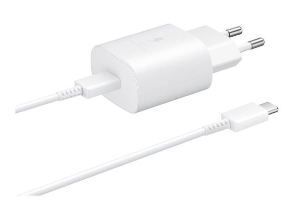SAMSUNG Ladekabel mit Adapter weiß, Kabellänge: 1,0 m, 25 Watt