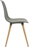 Topstar Schalenstühle T2020 FZ10BUG-2 grau Kunststoff, 2 St.