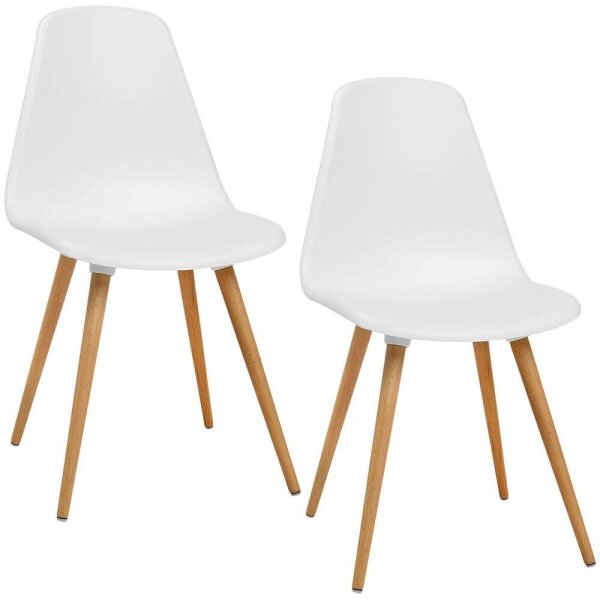 Topstar Schalenstühle T2020 FZ10BUW-2 weiß Kunststoff, 2 St.