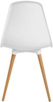 Topstar Schalenstühle T2020 FZ10BUW-2 weiß Kunststoff, 2 St.