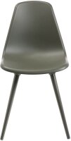 Topstar Schalenstühle T2020 FZ10GG-2 grau Kunststoff, 2 St.