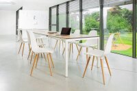 Topstar Schalenstühle T2020 FZ10GG-2 grau Kunststoff, 2 St.