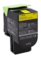 Lexmark 80C20Y0  gelb Toner