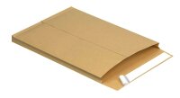 MAILmedia Faltentaschen DIN C4 ohne Fenster braun mit 2,0 cm Falte, 100 St.