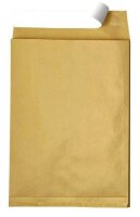 MAILmedia Faltentaschen DIN B4 ohne Fenster braun mit 2,0 cm Falte, 100 St.