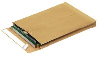 MAILmedia Faltentaschen DIN B4 ohne Fenster braun mit 2,0 cm Falte, 100 St.