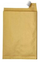 MAILmedia Faltentaschen DIN B4 ohne Fenster braun mit 2,0 cm Falte, 100 St.