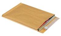 MAILmedia Faltentaschen DIN B4 ohne Fenster braun mit 4,0...