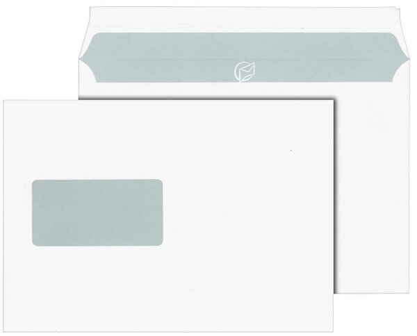 MAILmedia Briefumschläge DIN C5 mit Fenster weiß haftklebend 500 St.