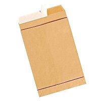 MAILmedia Faltentaschen DIN E4 ohne Fenster braun mit 4,0...