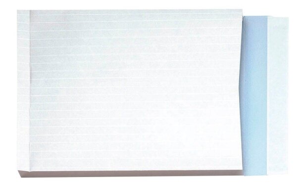 MAILmedia Faltentaschen DIN B4 ohne Fenster weiß mit 4,0 cm Falte, 100 St.