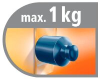 tesa Powerstrips TRANSPARENT Klebestreifen für max. 1,0 kg, 2,0 x 5,0 cm, 8 St.