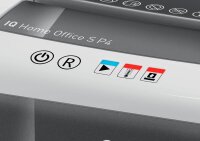 LEITZ IQ Home Office S Aktenvernichter mit Partikelschnitt P-4, 4 x 28 mm, bis 8 Blatt, weiß