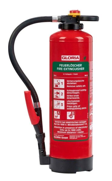 GLORIA SKA + 6 PRO Feuerlöscher fluorfreier Bio-Schaum 6,0 l