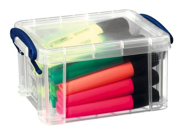 Really Useful Box Aufbewahrungsbox 0,7 l transparent 15,5 x 10,0 x 8,0 cm, 1 St.