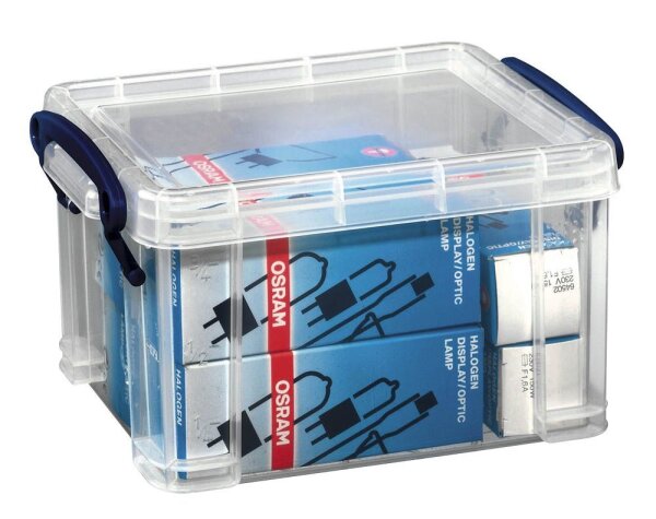 Really Useful Box Aufbewahrungsbox 1,6 l transparent 19,5 x 13,5 x 11,0 cm, 1 St.