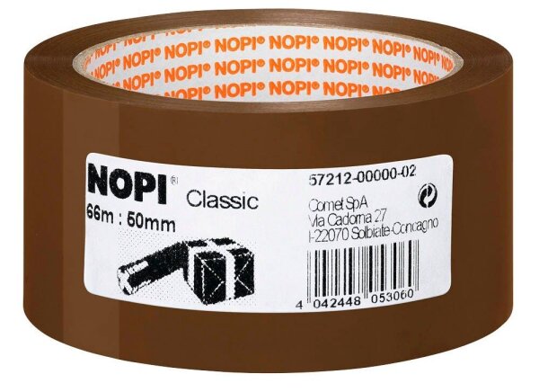 NOPI Packband Classic braun 50,0 mm x 66,0 m 1 Rolle