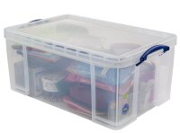 Really Useful Box Aufbewahrungsbox 64,0 l transparent 71,0 x 44,0 x 31,0 cm, 1 St.