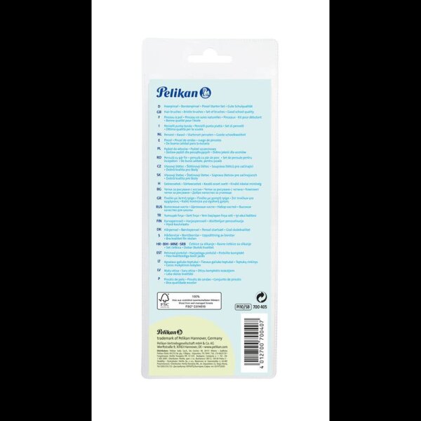 Pelikan Pinsel-Set Größe 4, 6, 8, 10, 12, 10-teilig