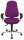 Topstar Bürostuhl Support ®Syncro Deluxe, 8559U G03 Stoff lila, Gestell chrom
