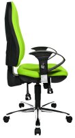 Topstar Bürostuhl Support ®Syncro Deluxe, 8559U G05 Stoff grün, Gestell chrom