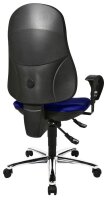 Topstar Bürostuhl Support ®Syncro Deluxe, 8559U G26 Stoff blau, Gestell chrom