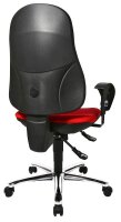 Topstar Bürostuhl Support ®Syncro Deluxe, 8559U G21 Stoff rot, Gestell chrom