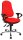 Topstar Bürostuhl Support ®Syncro Deluxe, 8559U G21 Stoff rot, Gestell chrom