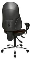 Topstar Bürostuhl Support ®Syncro Deluxe, 8559U G08 Stoff braun, Gestell chrom