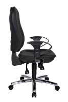 Topstar Bürostuhl Support ®Syncro Deluxe, 8559U G22 Stoff anthrazit, Gestell chrom