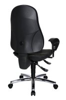 Topstar Bürostuhl Support ®Syncro Deluxe, 8559U G22 Stoff anthrazit, Gestell chrom