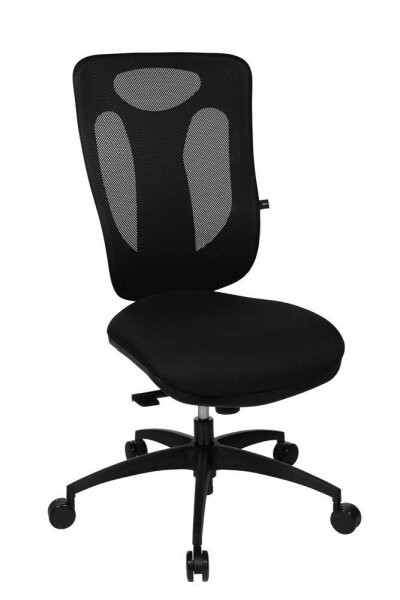 Topstar Bürostuhl Net Pro 100, NN100 T200 Stoff schwarz, Gestell schwarz