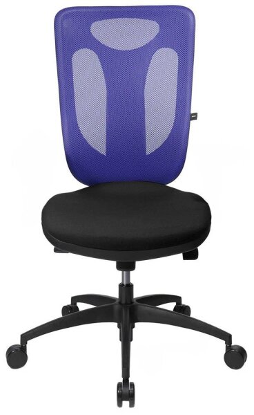 Topstar Bürostuhl Net Pro 100, NN100 T208 Stoff blau, Gestell schwarz