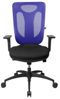 Topstar Bürostuhl Net Pro 100, NN100 T208 Stoff blau, Gestell schwarz