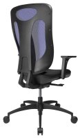 Topstar Bürostuhl Net Pro 100, NN100 T208 Stoff blau, Gestell schwarz