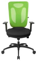 Topstar Bürostuhl Net Pro 100, NN100 T205 Stoff grün, Gestell schwarz