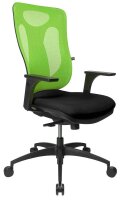 Topstar Bürostuhl Net Pro 100, NN100 T205 Stoff grün, Gestell schwarz