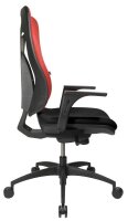 Topstar Bürostuhl Net Pro 100, NN100 T201 Stoff rot, Gestell schwarz