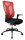 Topstar Bürostuhl Net Pro 100, NN100 T201 Stoff rot, Gestell schwarz