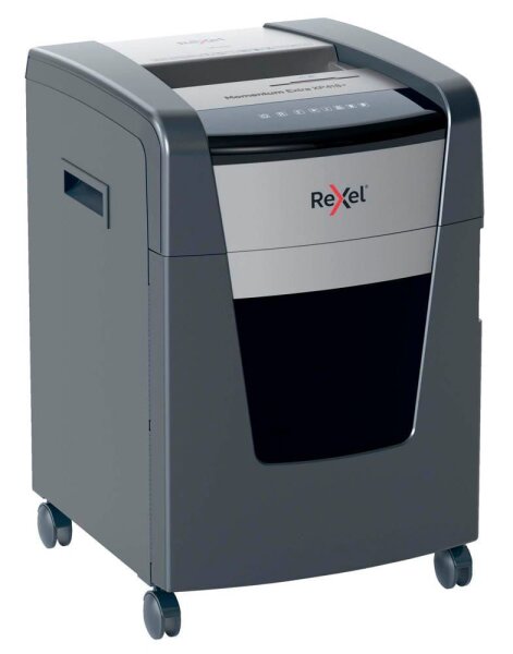 Rexel XP418+ Aktenvernichter mit Partikelschnitt P-4, bis 18 Blatt, grau