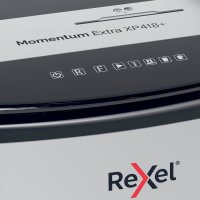 Rexel XP418+ Aktenvernichter mit Partikelschnitt P-4, bis 18 Blatt, grau