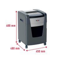 Rexel XP418+ Aktenvernichter mit Partikelschnitt P-4, bis 18 Blatt, grau