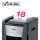 Rexel XP418+ Aktenvernichter mit Partikelschnitt P-4, bis 18 Blatt, grau